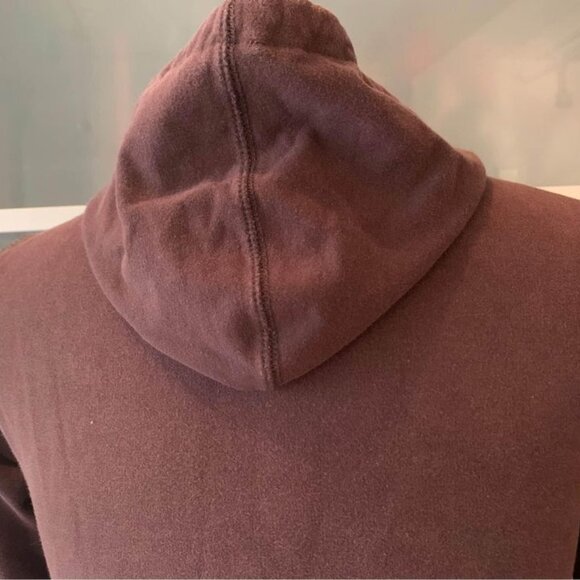 Nitrogen Long Brown hooded sweatshirt with front zipper Medium - Picture 5 of 7